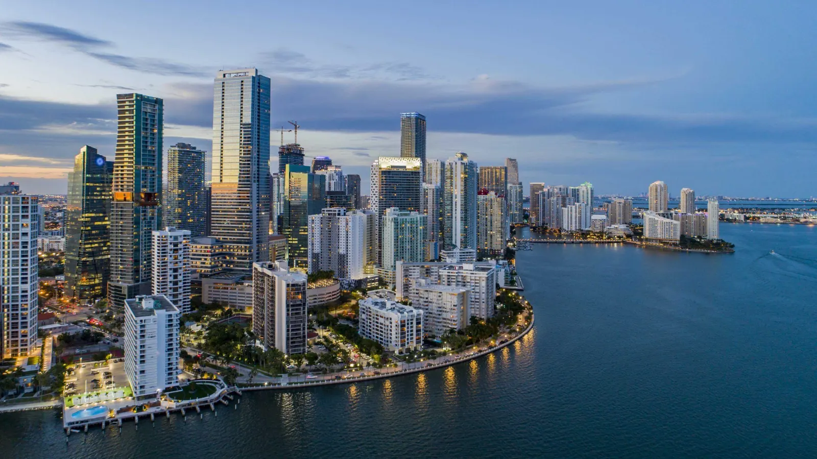 Brickell Miami waterfront residential skyline